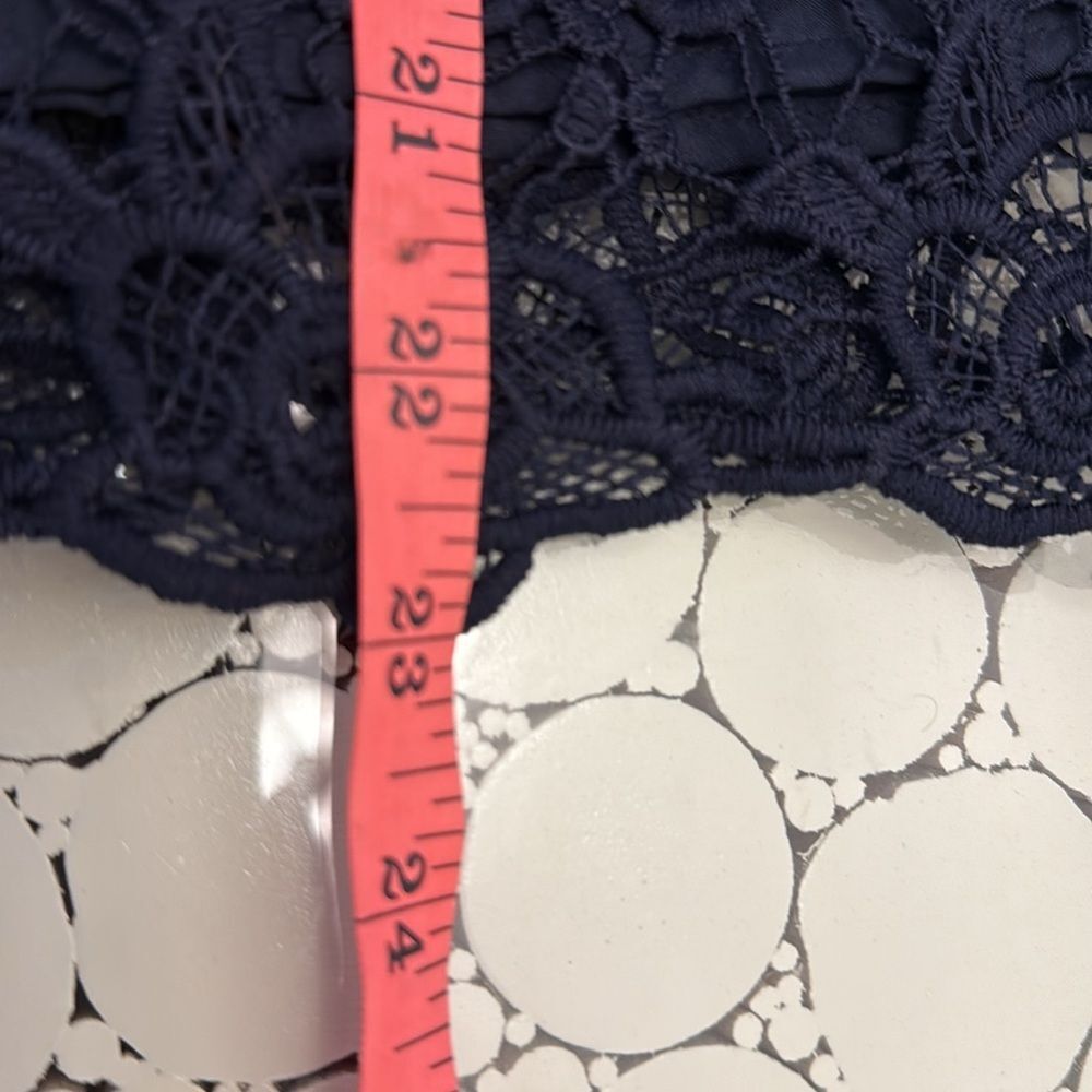 Nannette Lepore Sleeveless Mockneck Embroidered Lace w/Exposed Zipper medium - Picture 7 of 9
